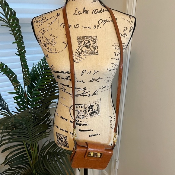 VIKTOR ALFARO Brown Leather Crossbody Purse - Picture 12 of 12